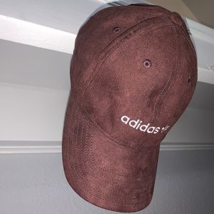 (SOLD) Feaux Suede Maroon Adidas StrapBack